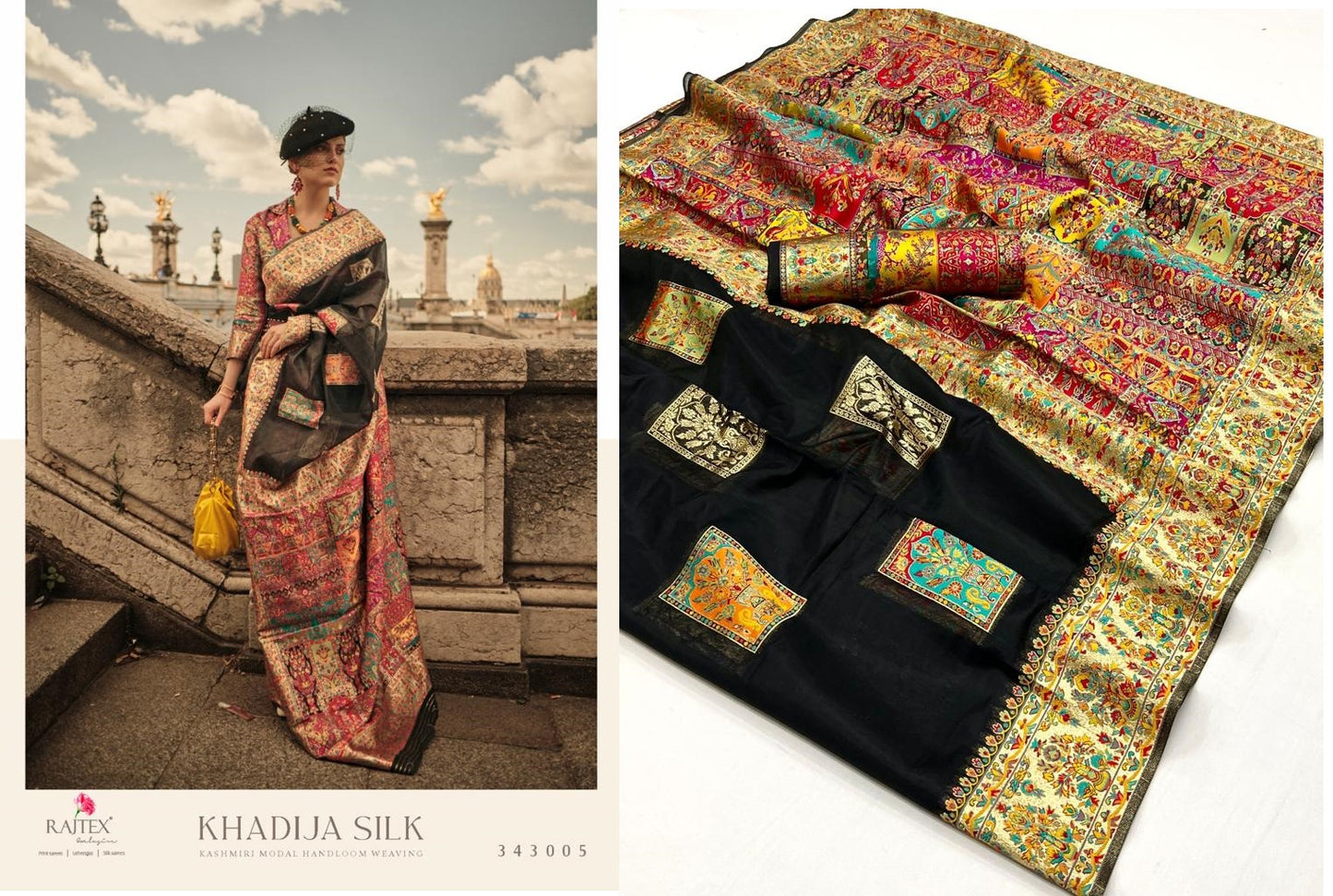 343005 Khadija Rajtex Sarees