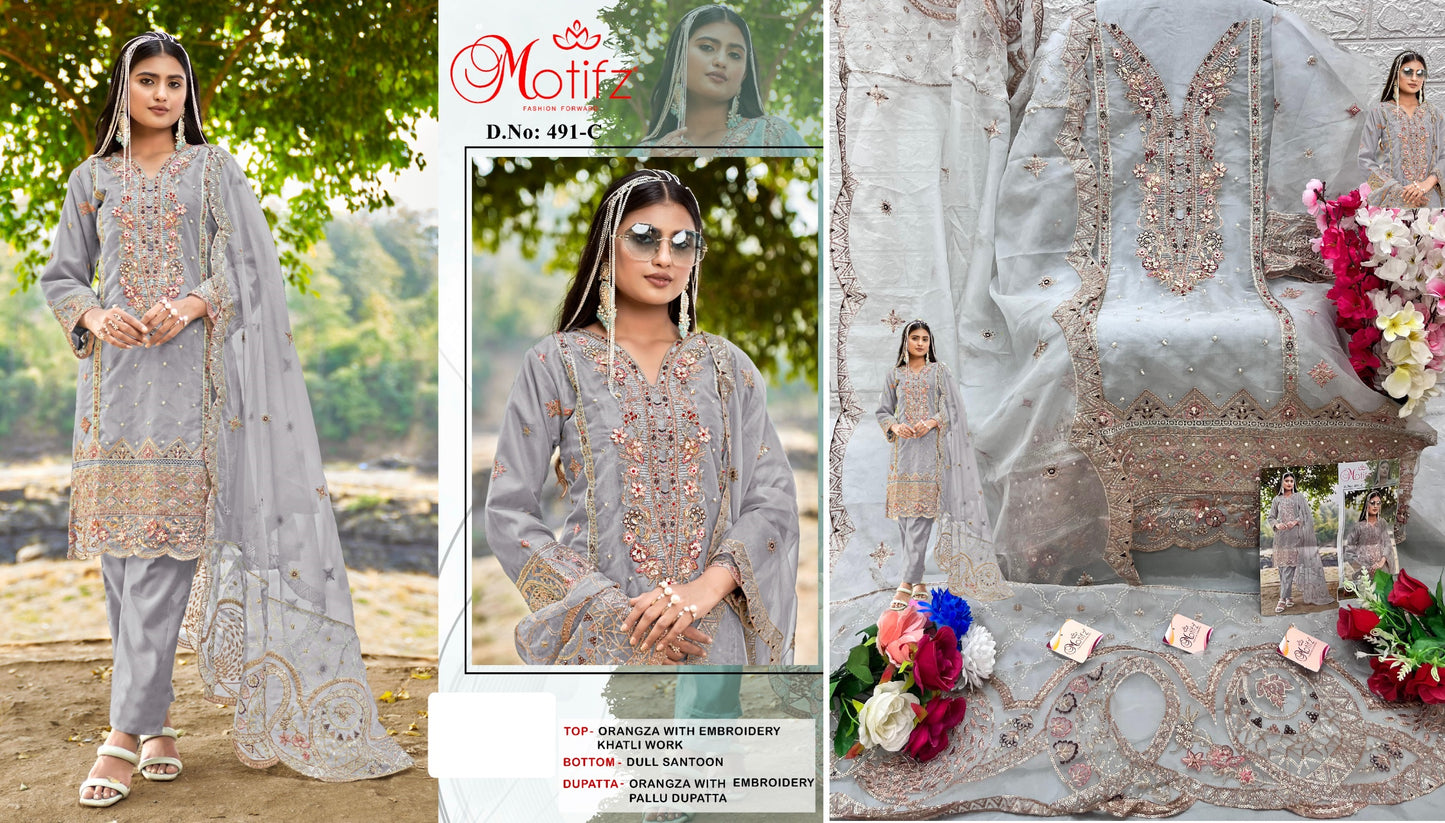 491C Motifz Pakistani Salwar Suits