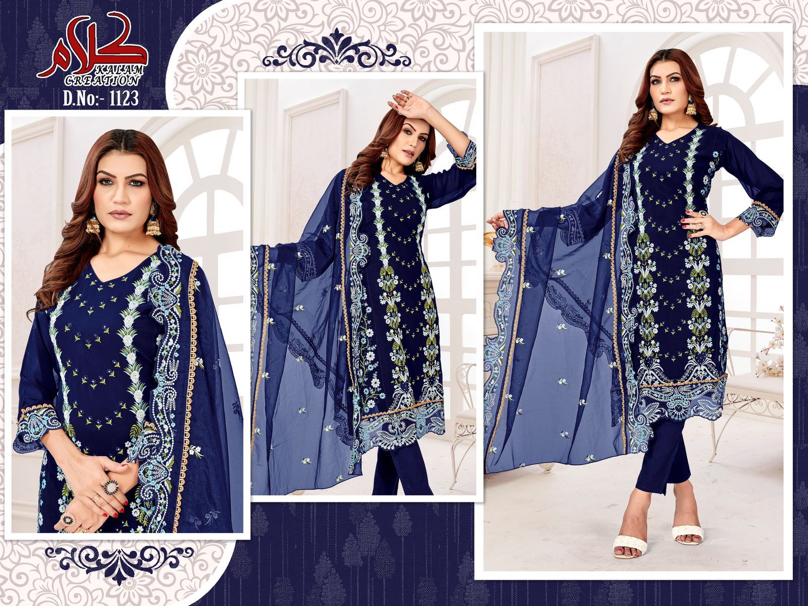 1123 Kalam Creation Pakistani Readymade Suits