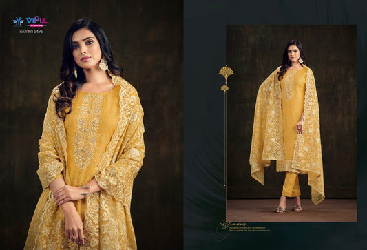 5493 Arriana Vipul Unstitched Suits