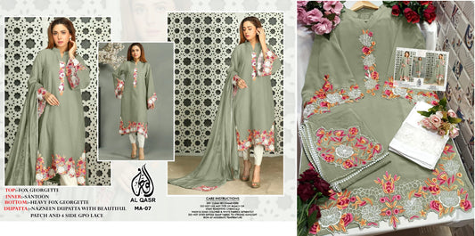 Ma-07 Pista Al Qasr Pakistani Readymade Suits