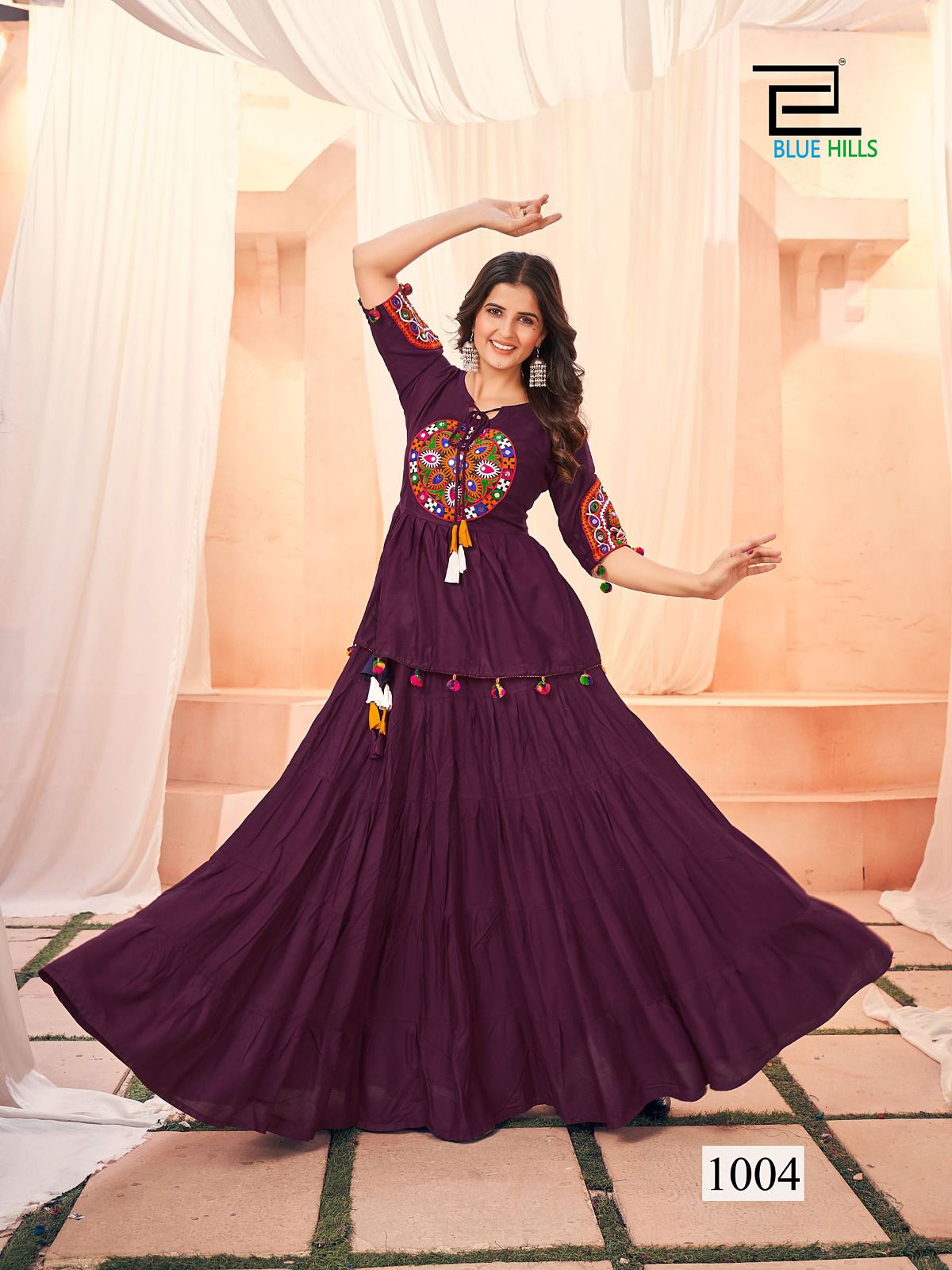 1004 Dholida Bluehills Women Kedia