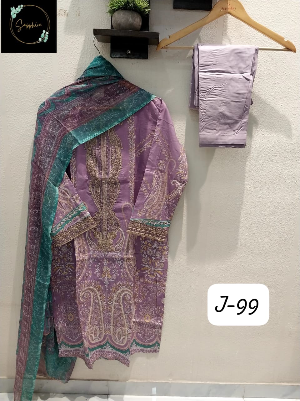 Jazmin Vol 99 Purple Sapphire Pakistani Readymade Suits