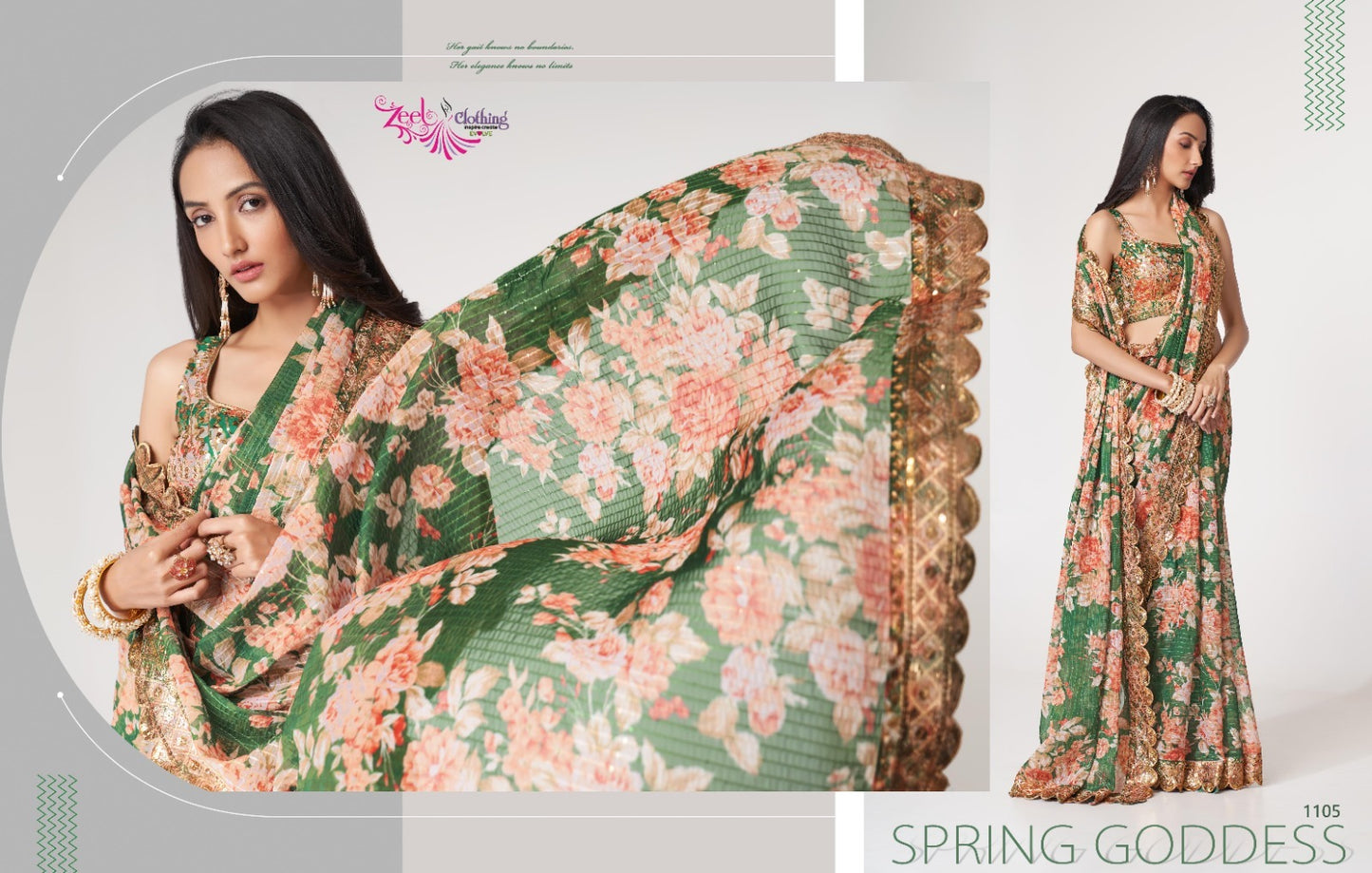 1105 Floral Vol 1 Zeel Sarees