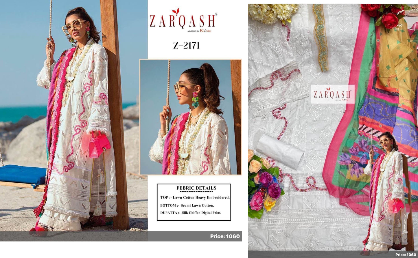 Z-2171 Zarqash Pakistani Salwar Suits