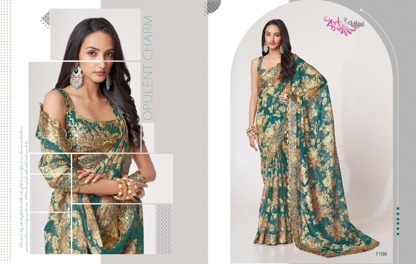 1106 Floral Vol 1 Zeel Sarees
