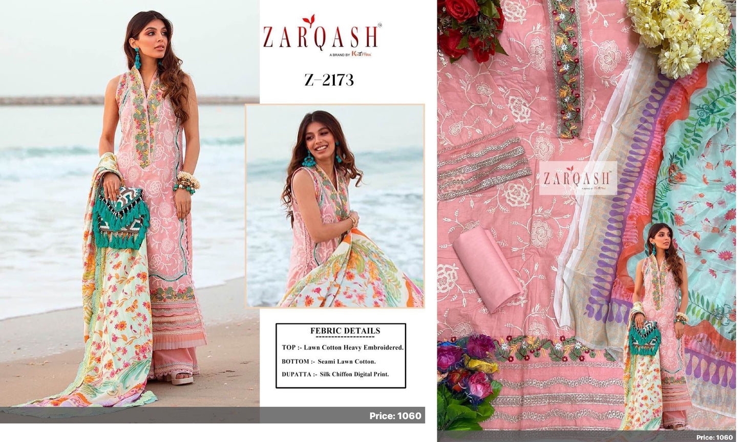 Z-2173 Zarqash Pakistani Salwar Suits