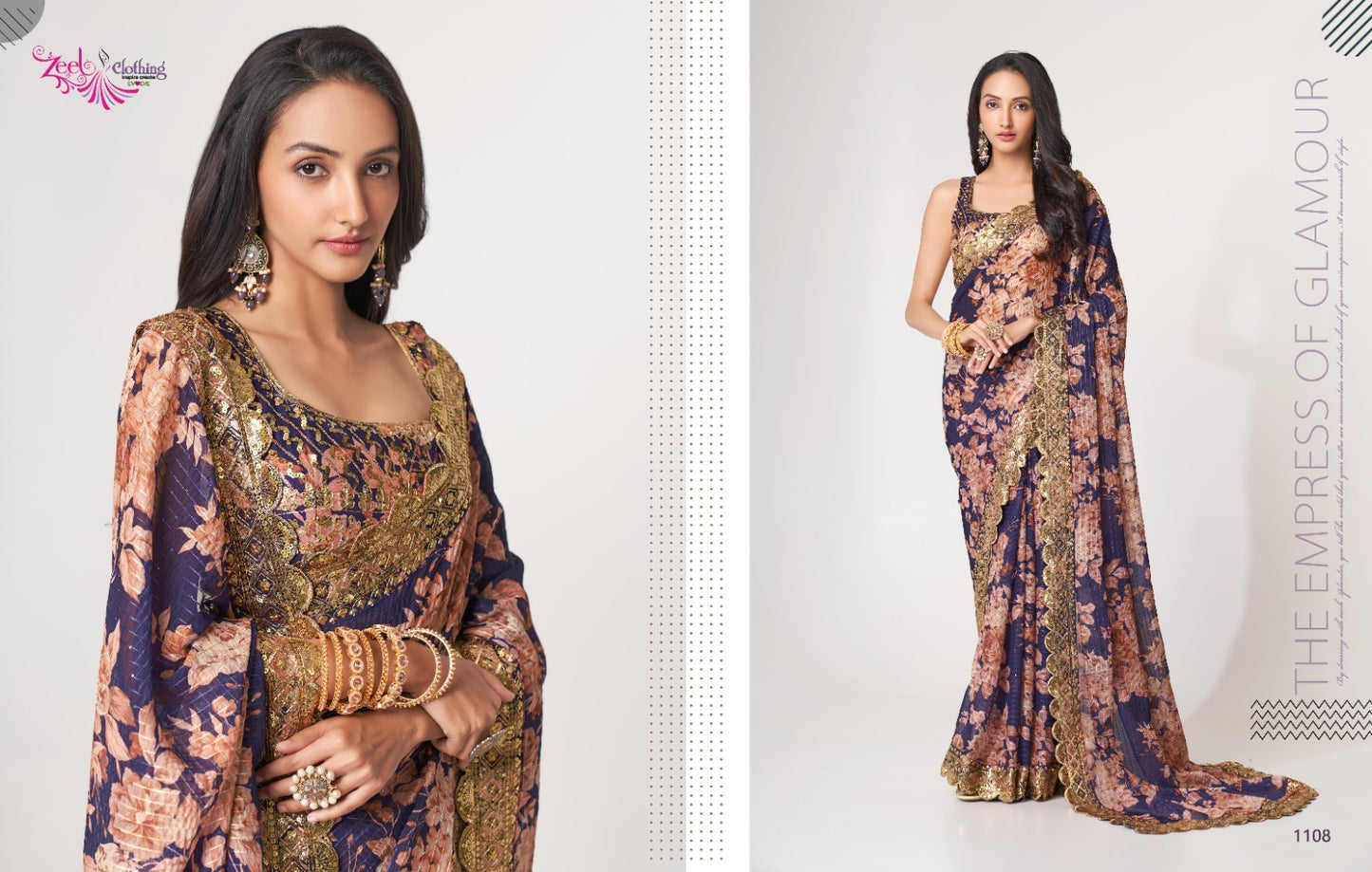 1108 Floral Vol 1 Zeel Sarees