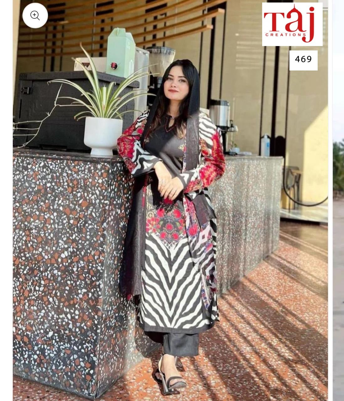 469 Taj Creations Embroidery Pakistani Patch Suits