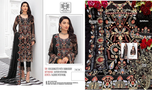 146 Mushq Pakistani Salwar Suits