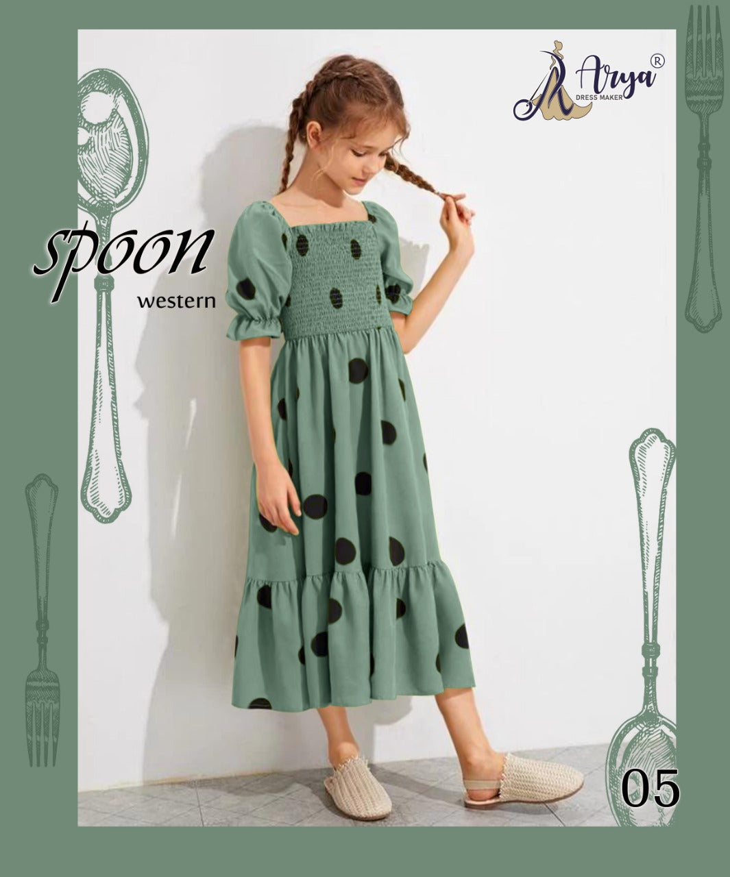 05 Spoon Adm Girls Western Dress
