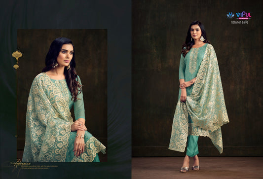 5495 Arriana Vipul Unstitched Suits