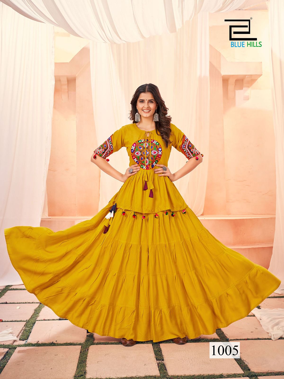 1005 Dholida Bluehills Women Kedia