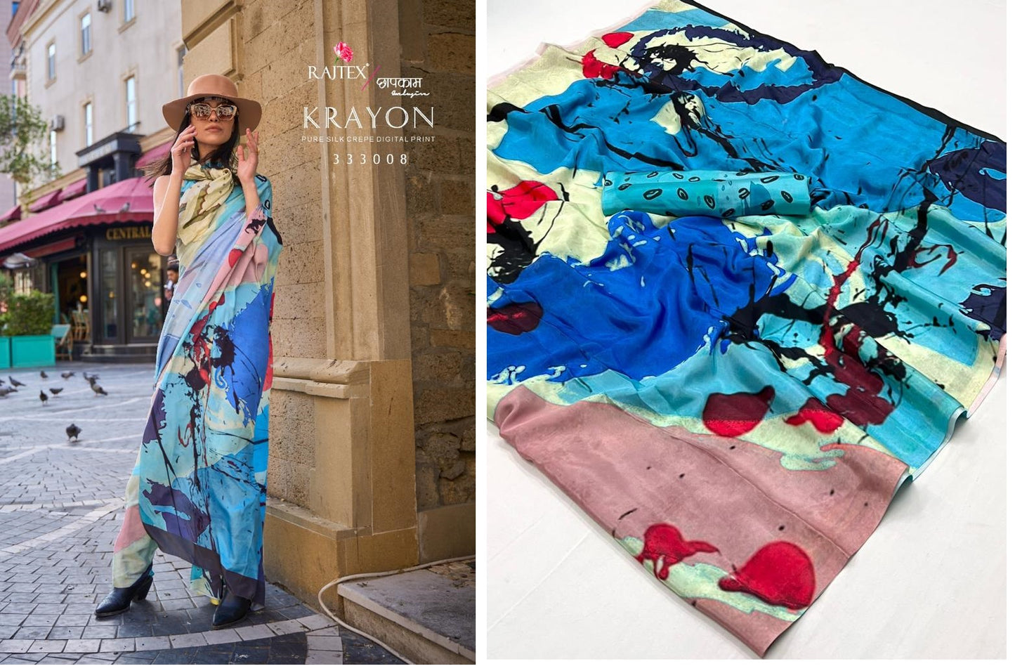 333008 Krayon Rajtex Sarees