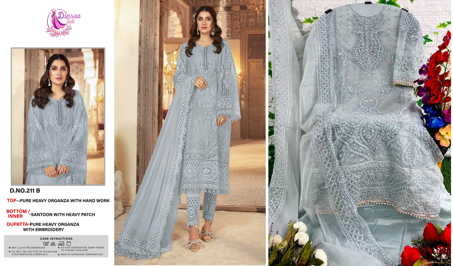 211-B Dinsaa Suit Pakistani Salwar Suits