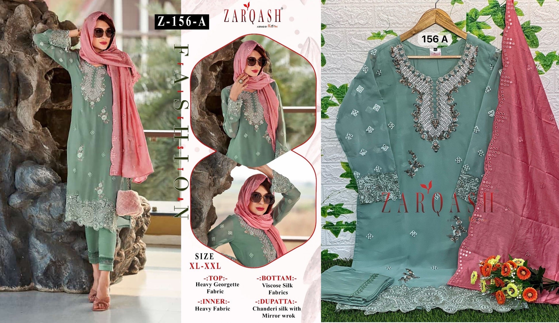 156A Zarqash Pakistani Readymade Suits