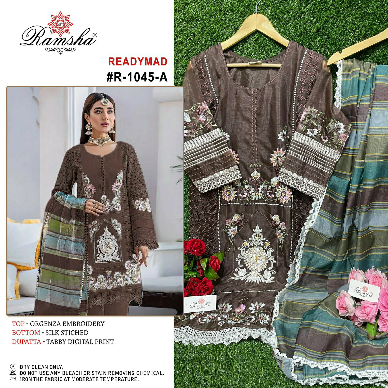 1045A Ramsha Pakistani Readymade Suits