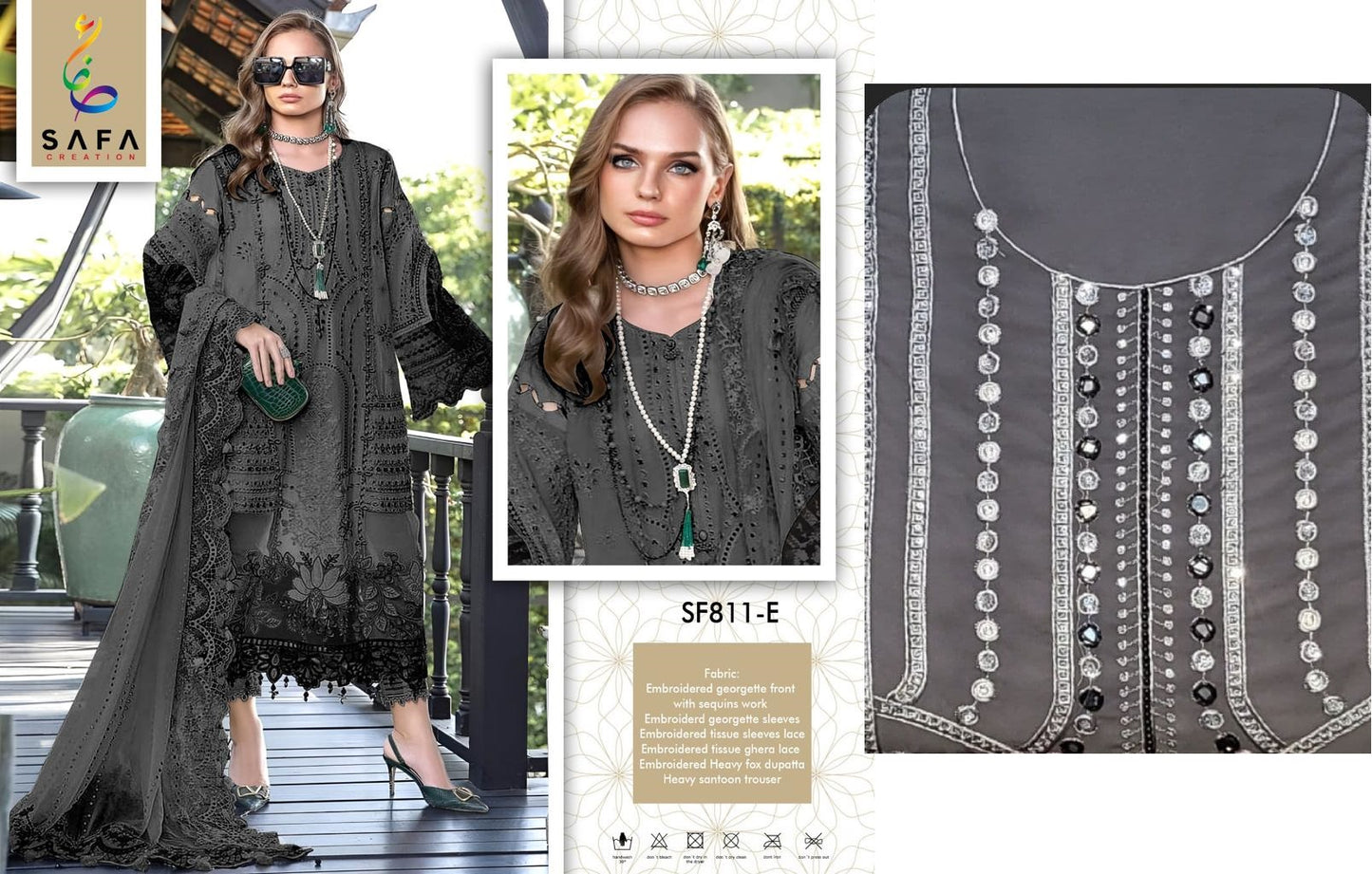 811E Safa Creation Pakistani Salwar Suits