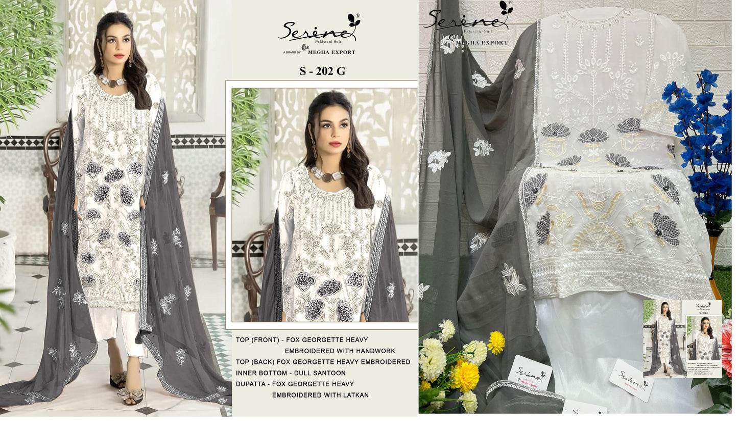 202G Serine Pakistani Salwar Suits