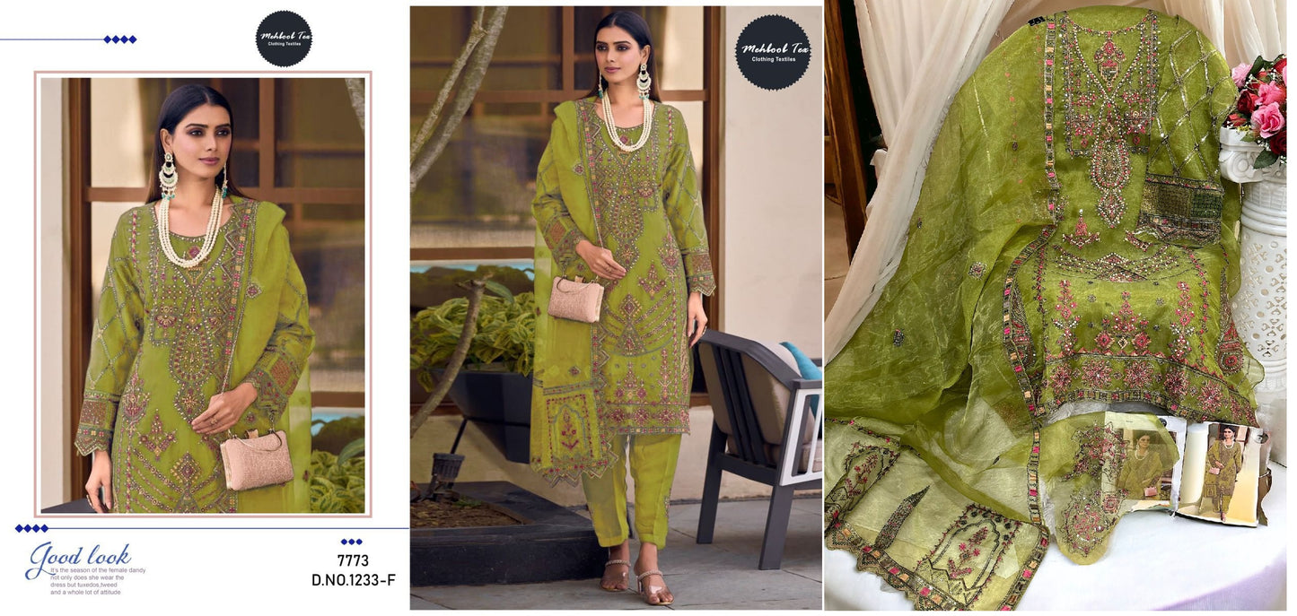 1233F Mehboob Tex Pakistani Salwar Suits