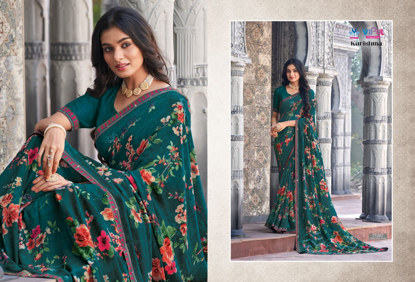 75207 Karishma Vipul Sarees
