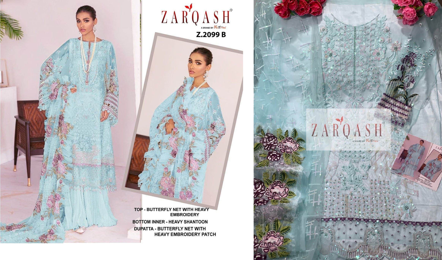 Z-2099B Jihan Vol 2 Zarqash Pakistani Salwar Suits