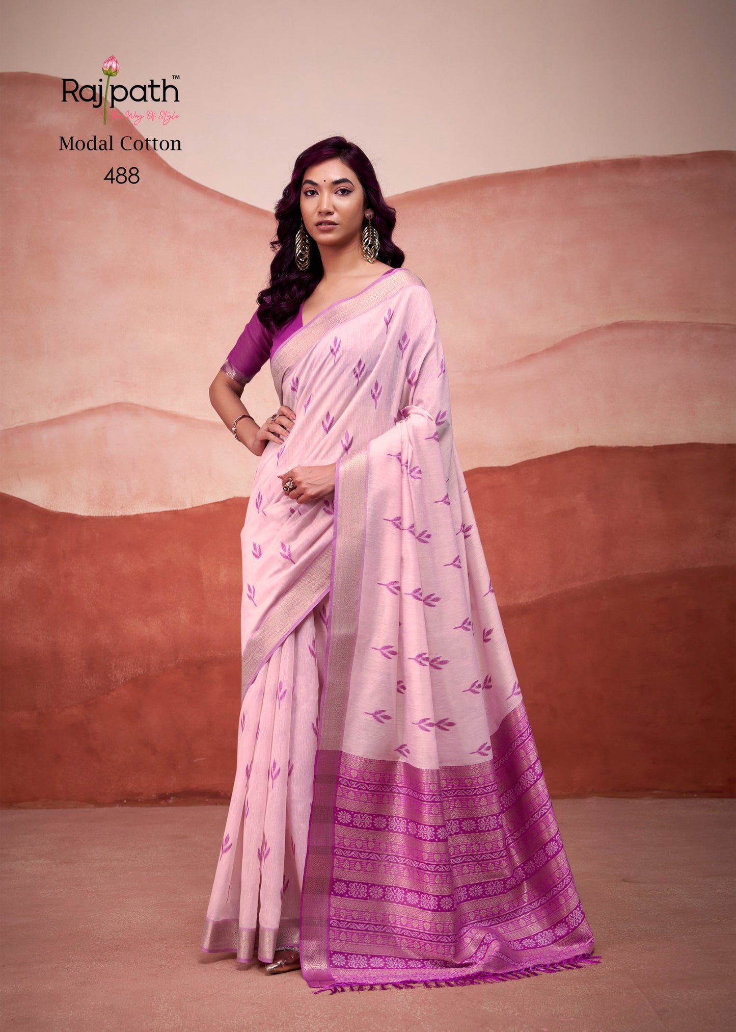 488 Mango Doli Rajpath Modal Cotton Sarees