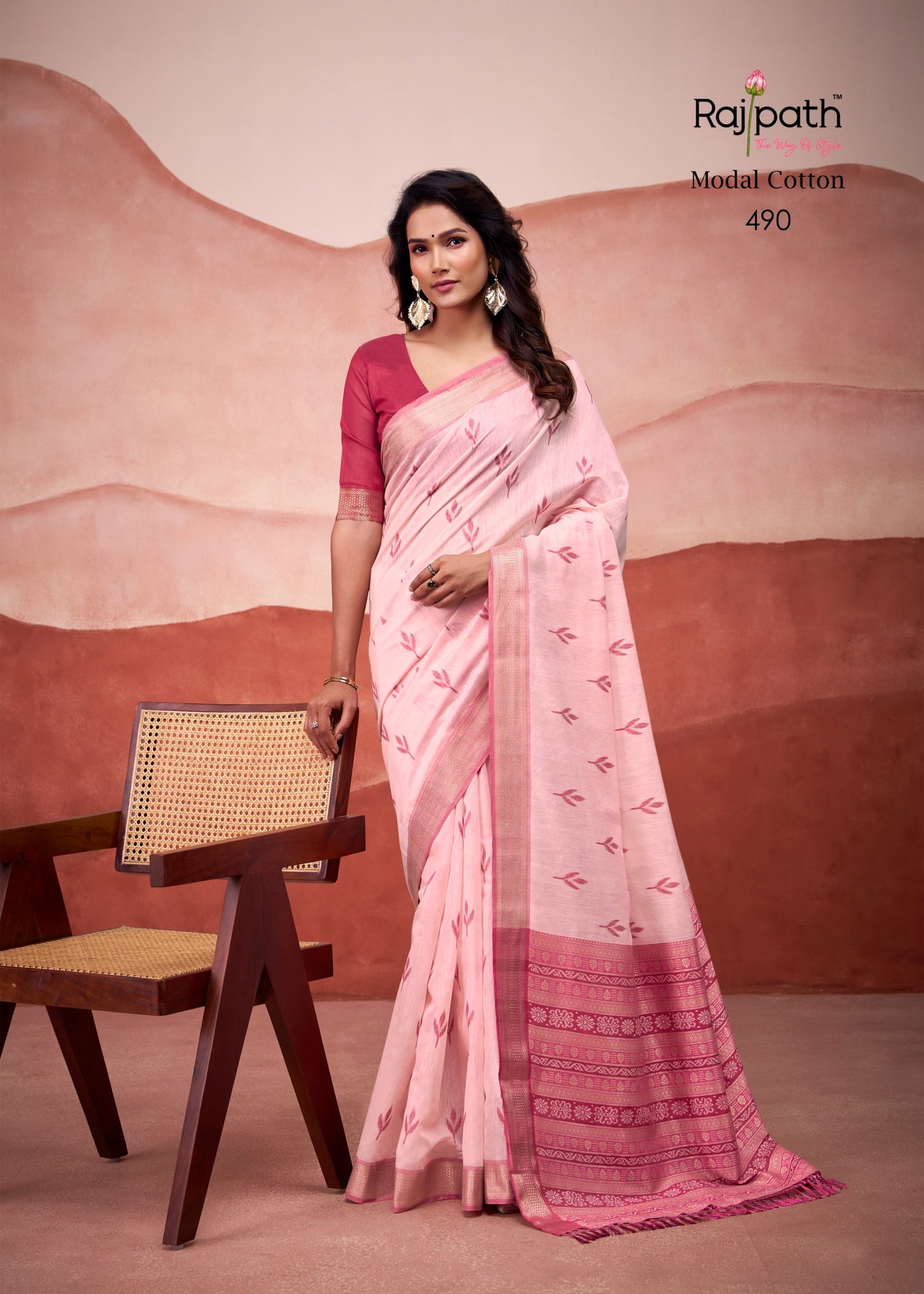 490 Mango Doli Rajpath Modal Cotton Sarees