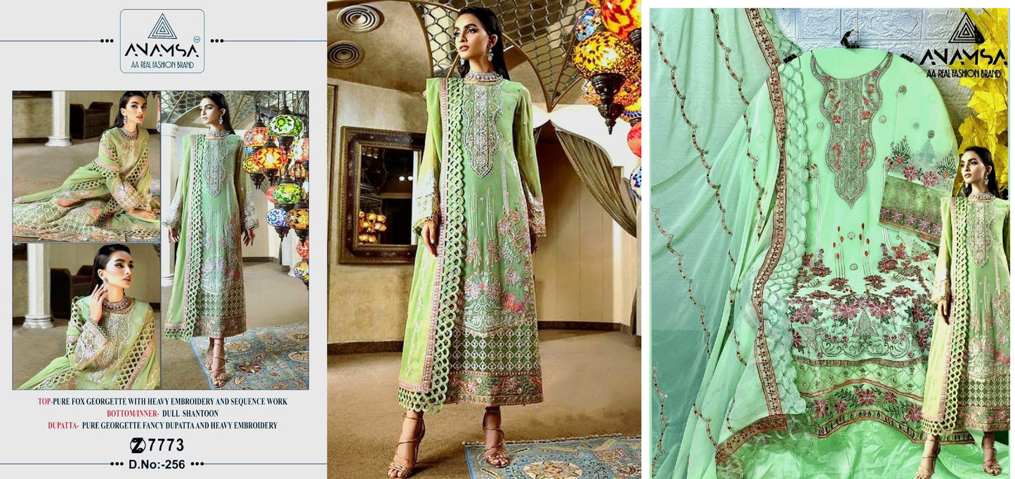 256 Anamsa Pakistani Salwar Suits