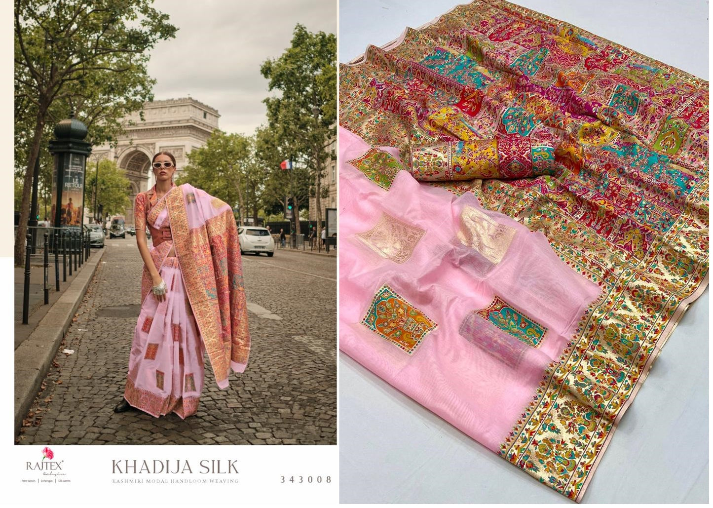 343008 Khadija Rajtex Sarees