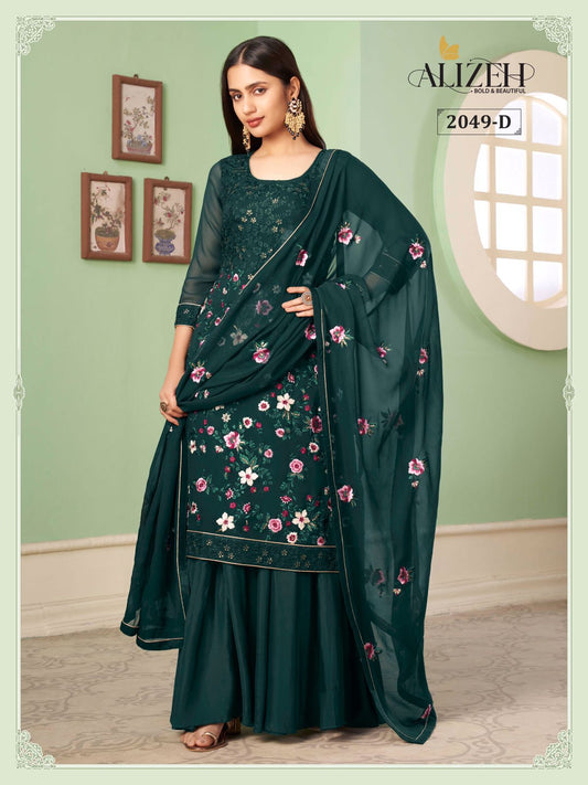 2049D Zaida Vol 10 Alizeh Unstitched Suits