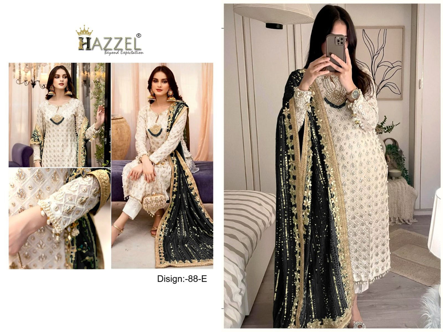 088E Hazzel Pakistani Salwar Suits