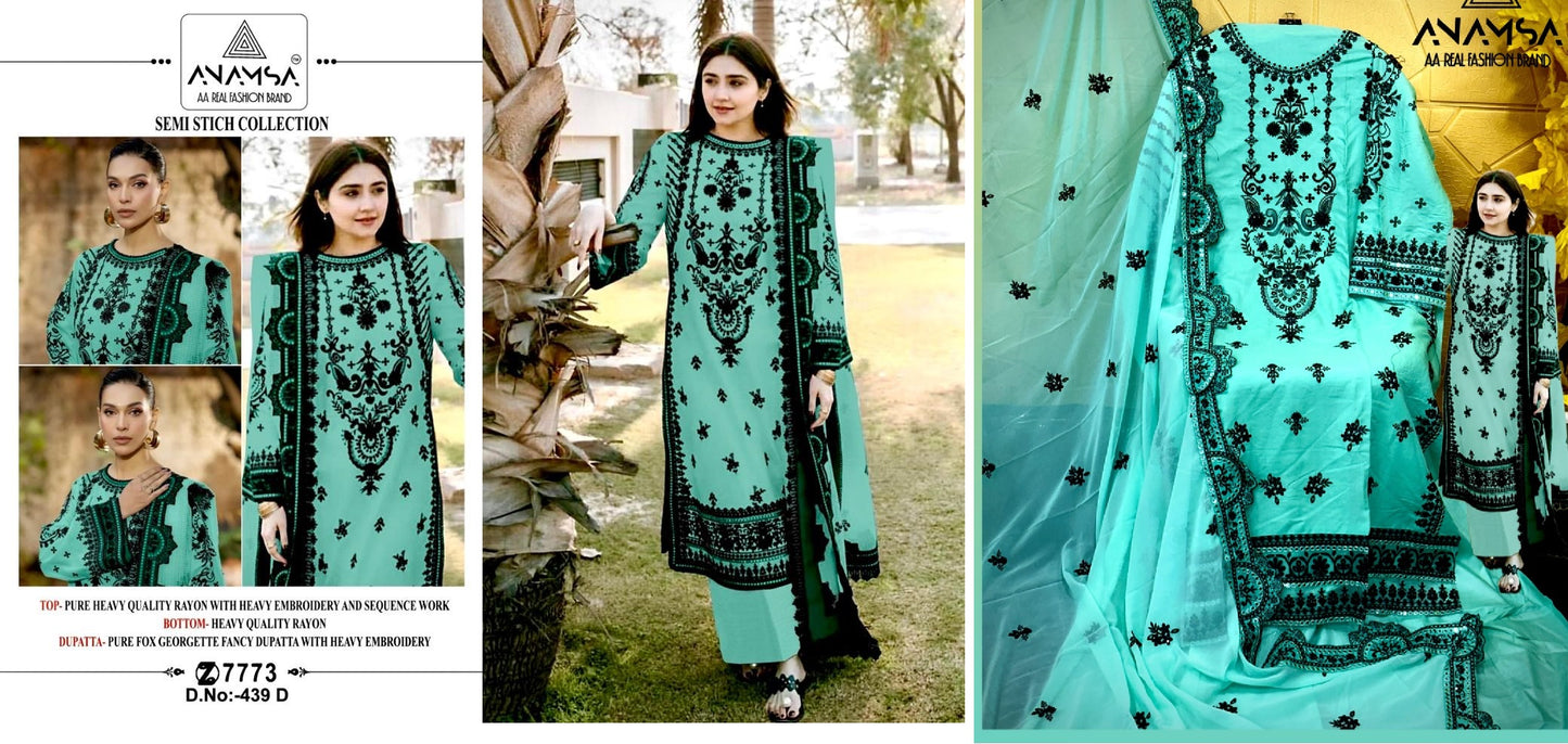439D Anamsa Pakistani Salwar Suits