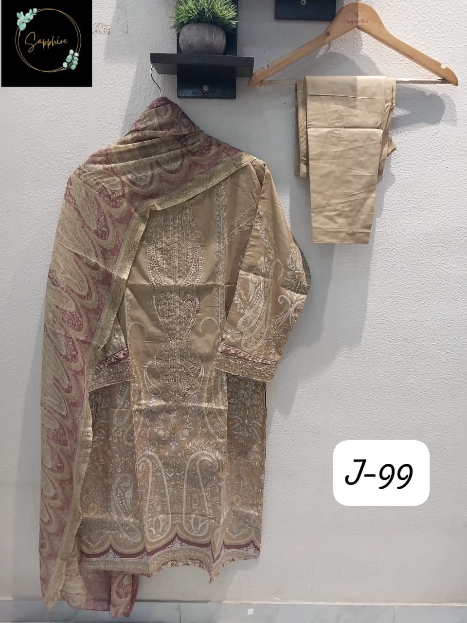 Jazmin Vol 99 Yellow Sapphire Pakistani Readymade Suits