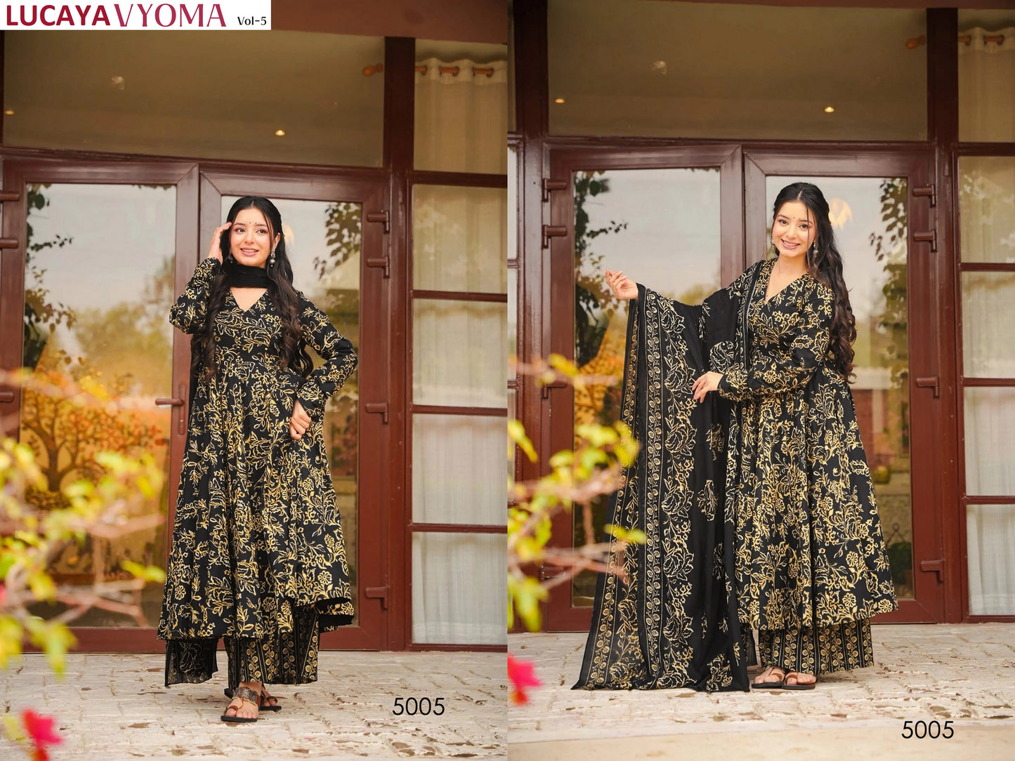 5005 Vyoma Vol 5 Lucaya Muslin Readymade Suits