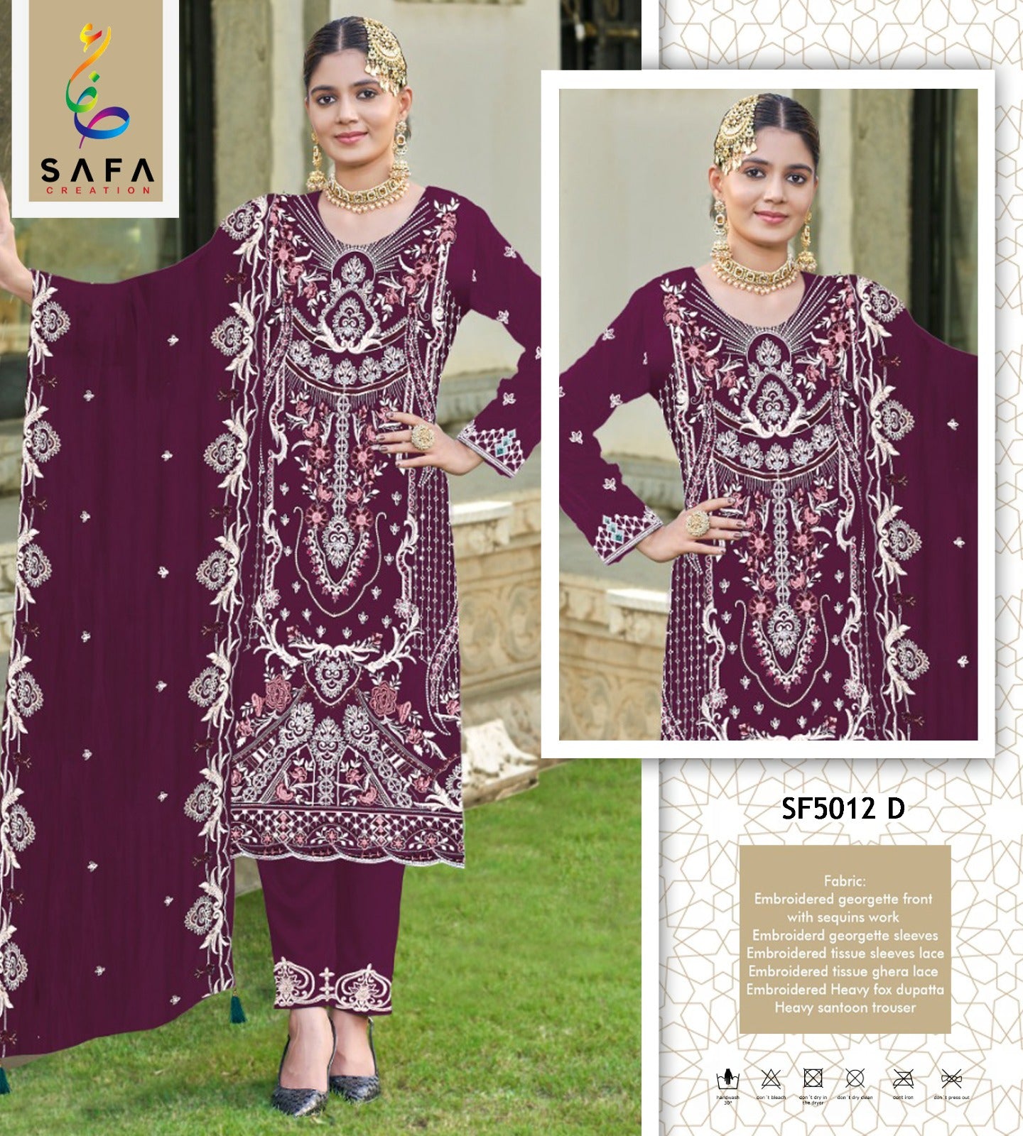 5012D Safa Creation Pakistani Salwar Suits