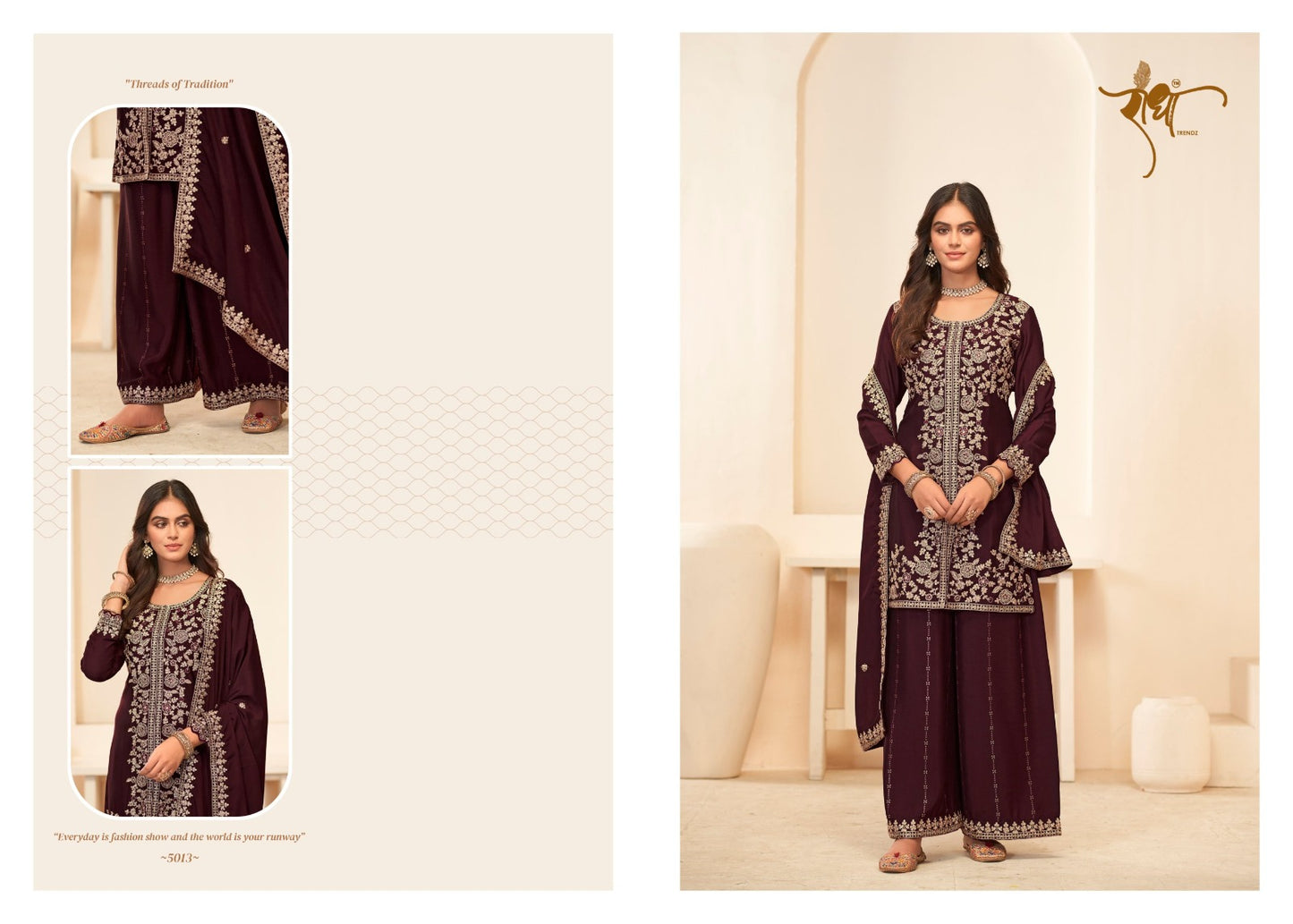 5013 Sonali Radha Trendz Premium Chinon Readymade Suits