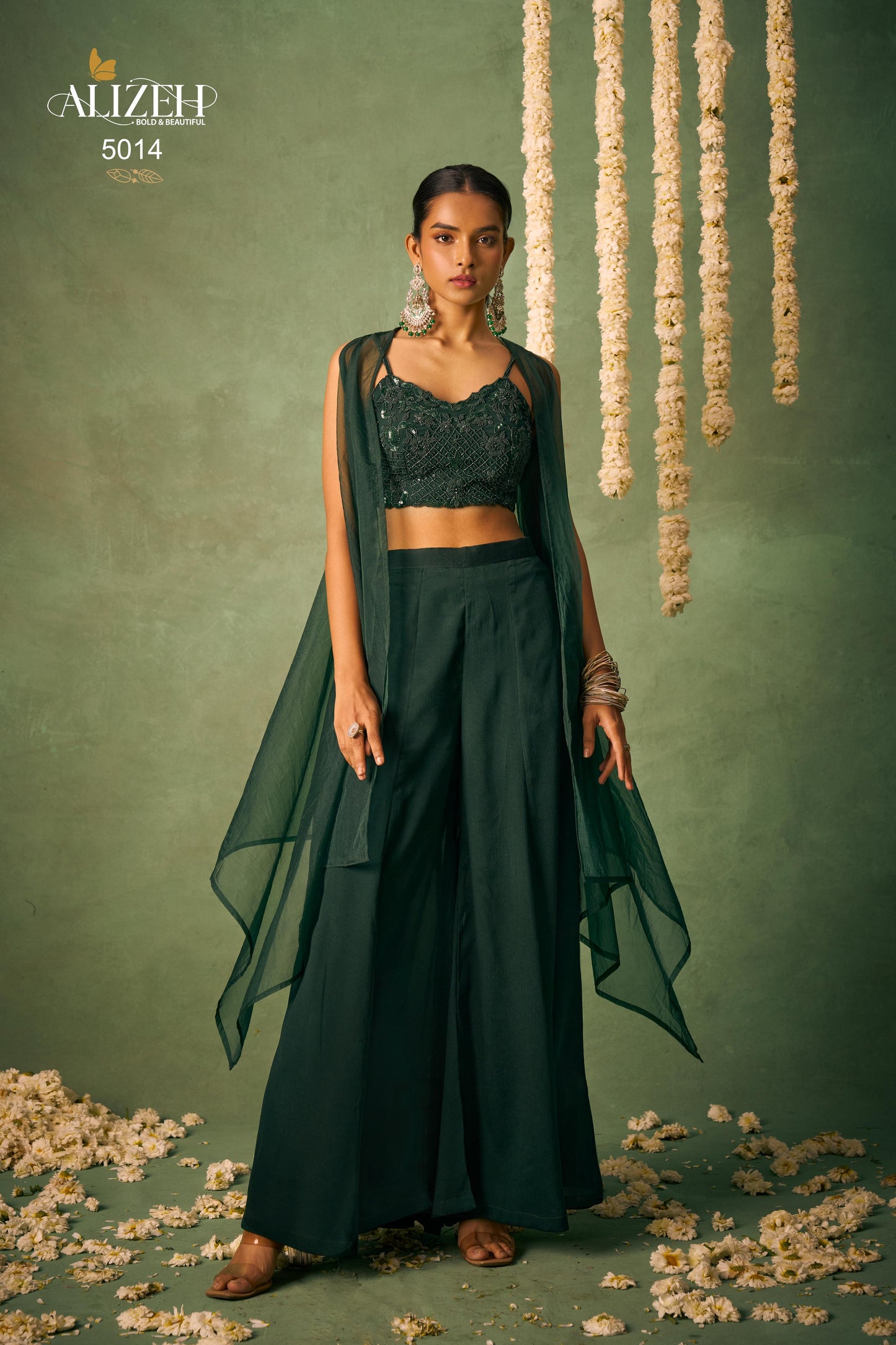 5014 Baahar Alizeh Sharara Indowestern Pair