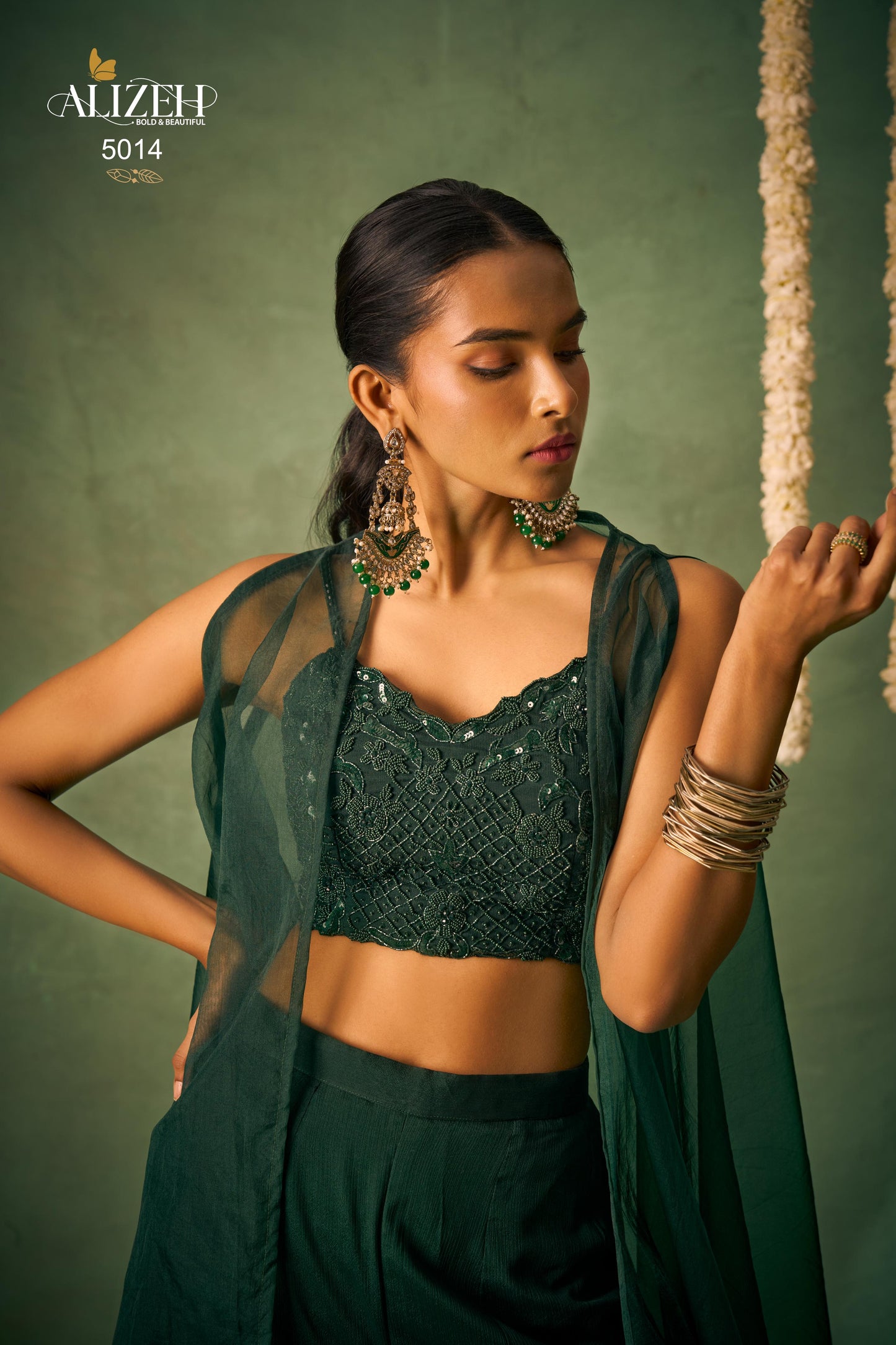 5014 Baahar Alizeh Sharara Indowestern Pair