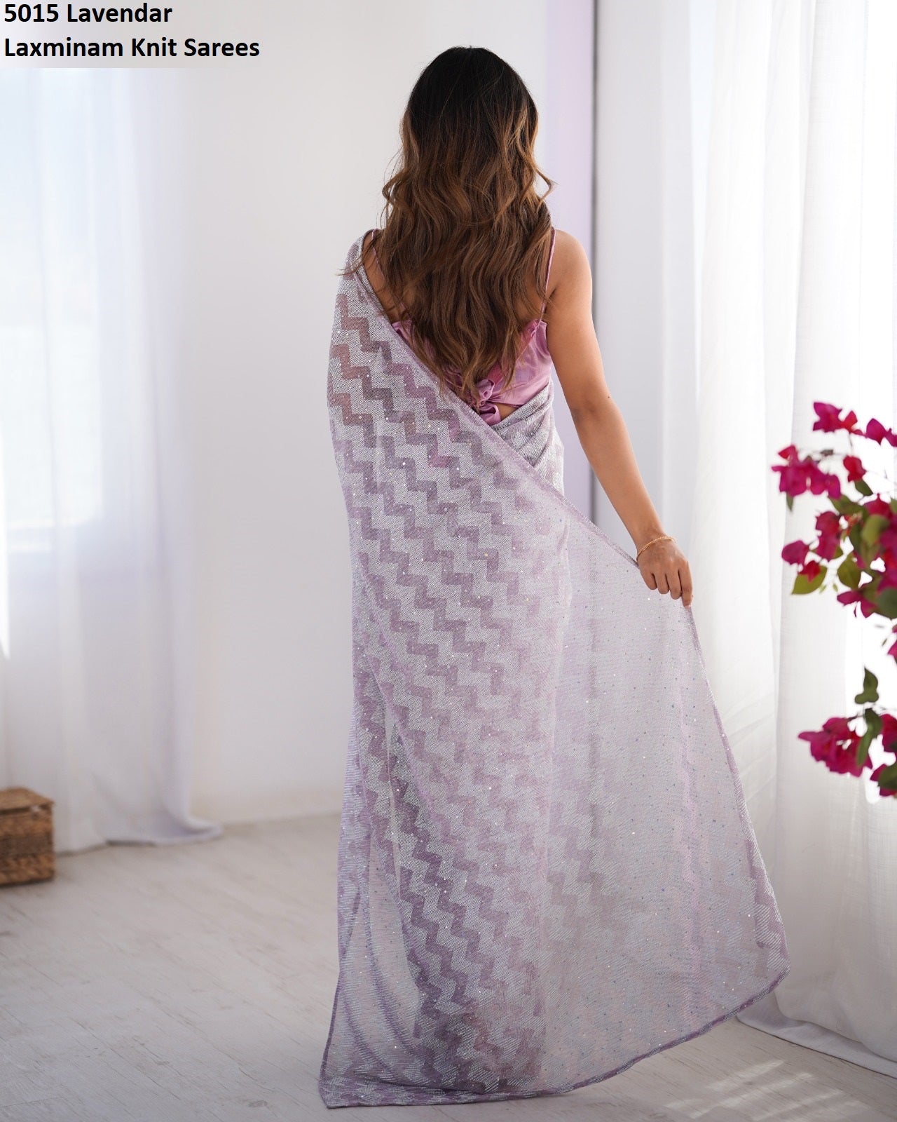 5015 Lavendar Laxminam Knit Sarees