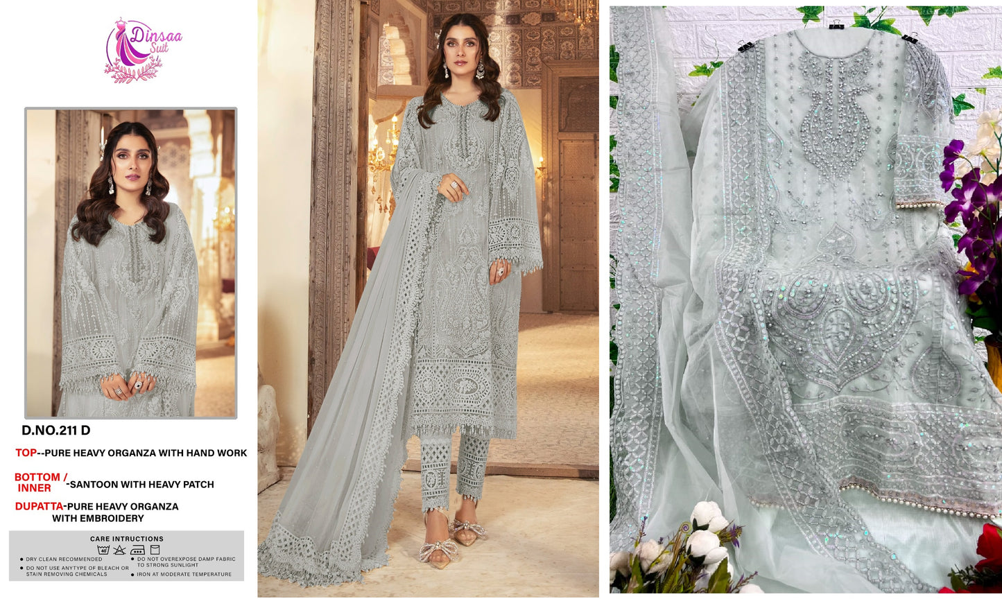 211-D Dinsaa Suit Pakistani Salwar Suits