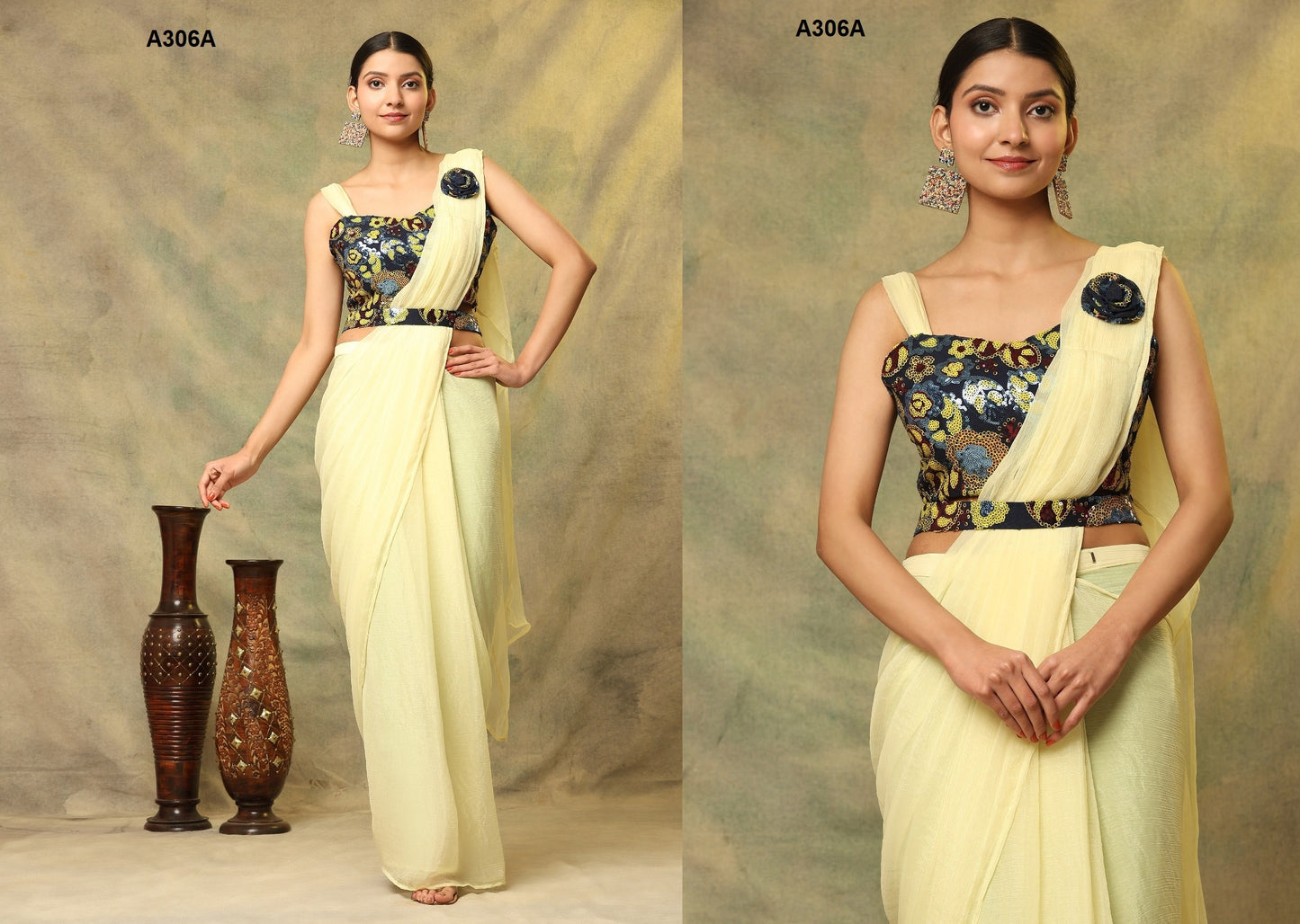 306A Amoha Ready To Wear Saree