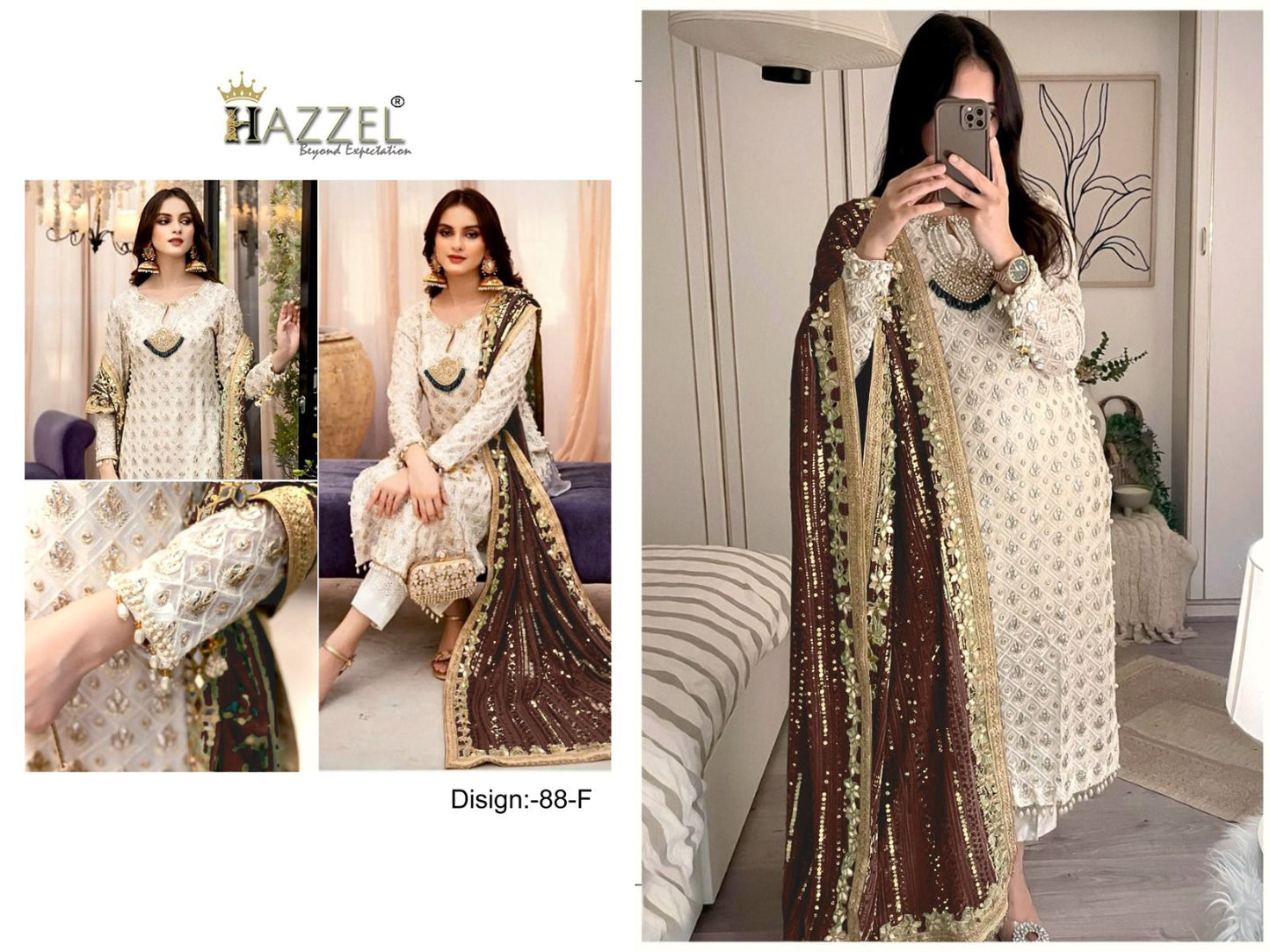 088F Hazzel Pakistani Salwar Suits