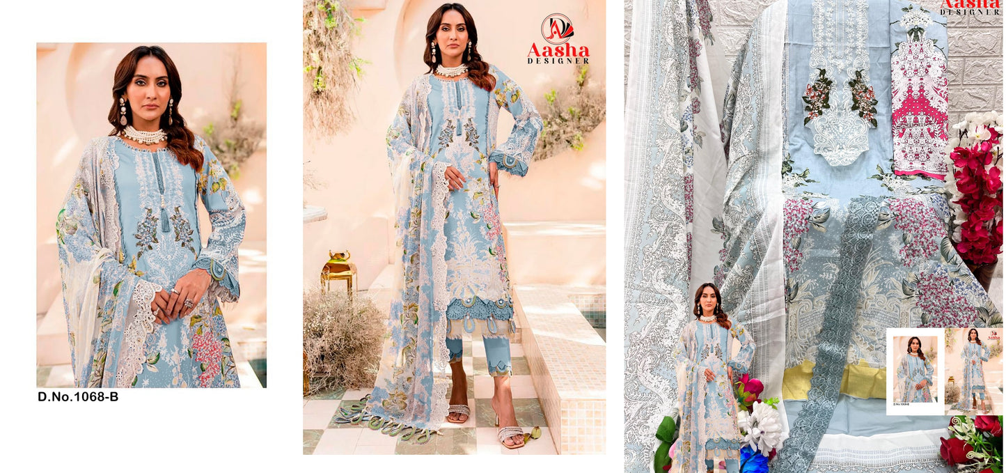 1068B Needle Wonder Vol 7 Aasha Designer Pakistani Salwar Suits