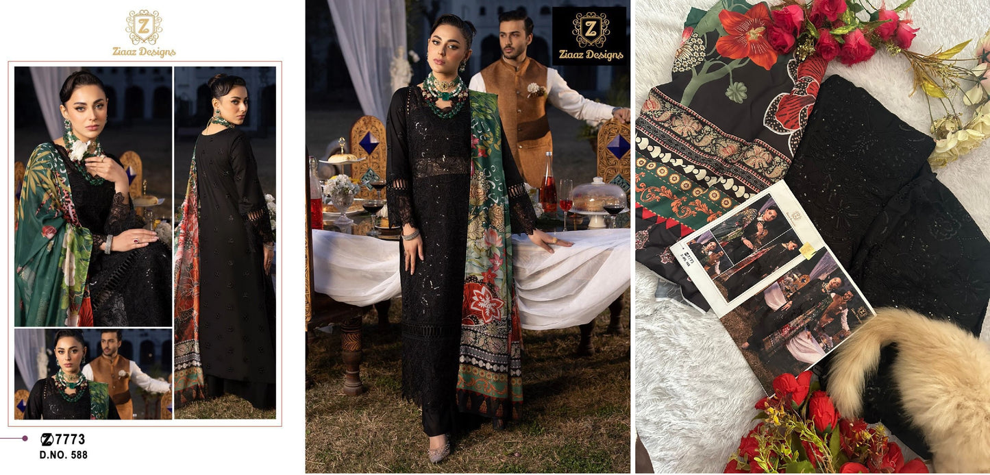 588 Ziaaz Designs Pakistani Salwar Suits