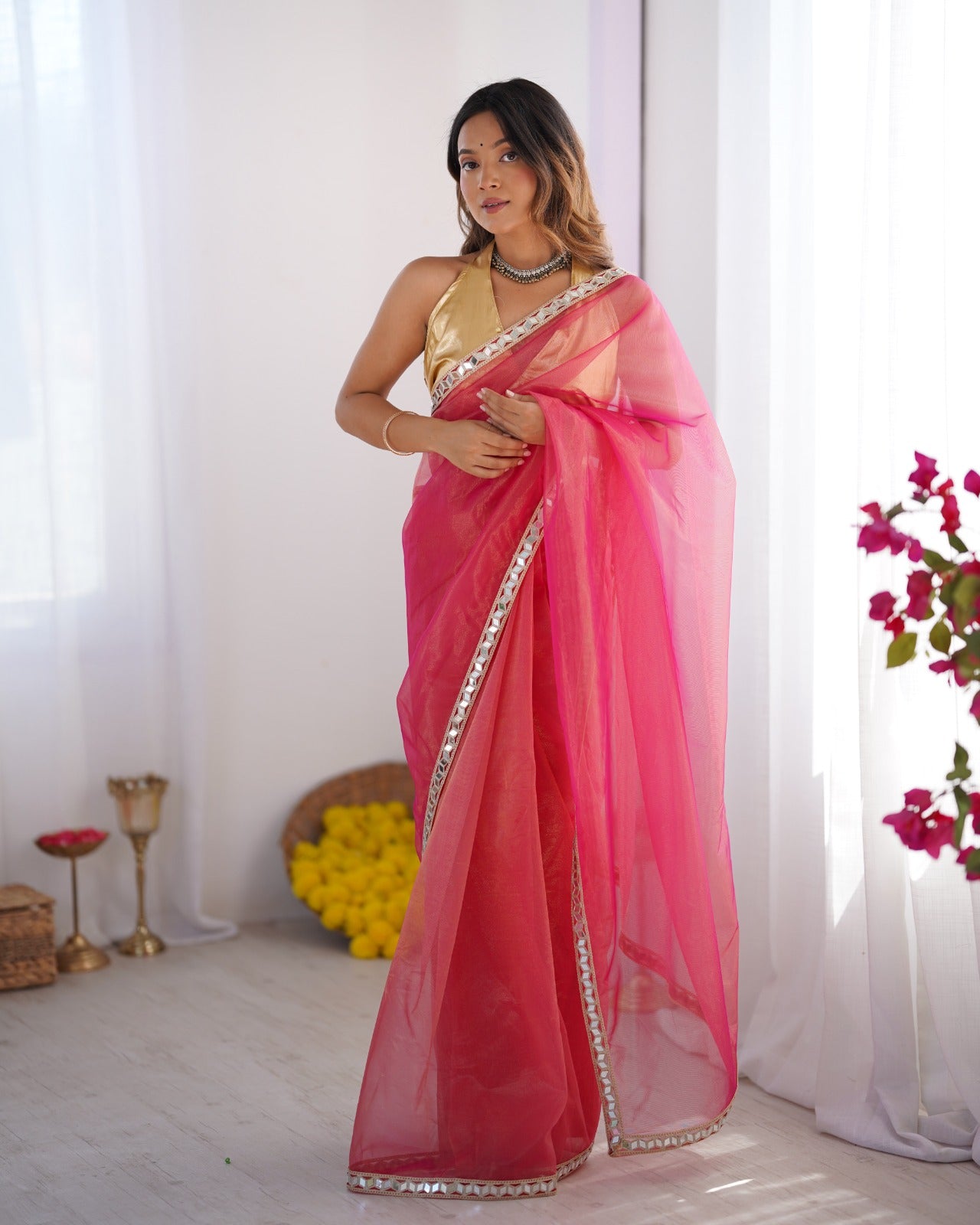 5021 Laxminam Twill Net Sarees