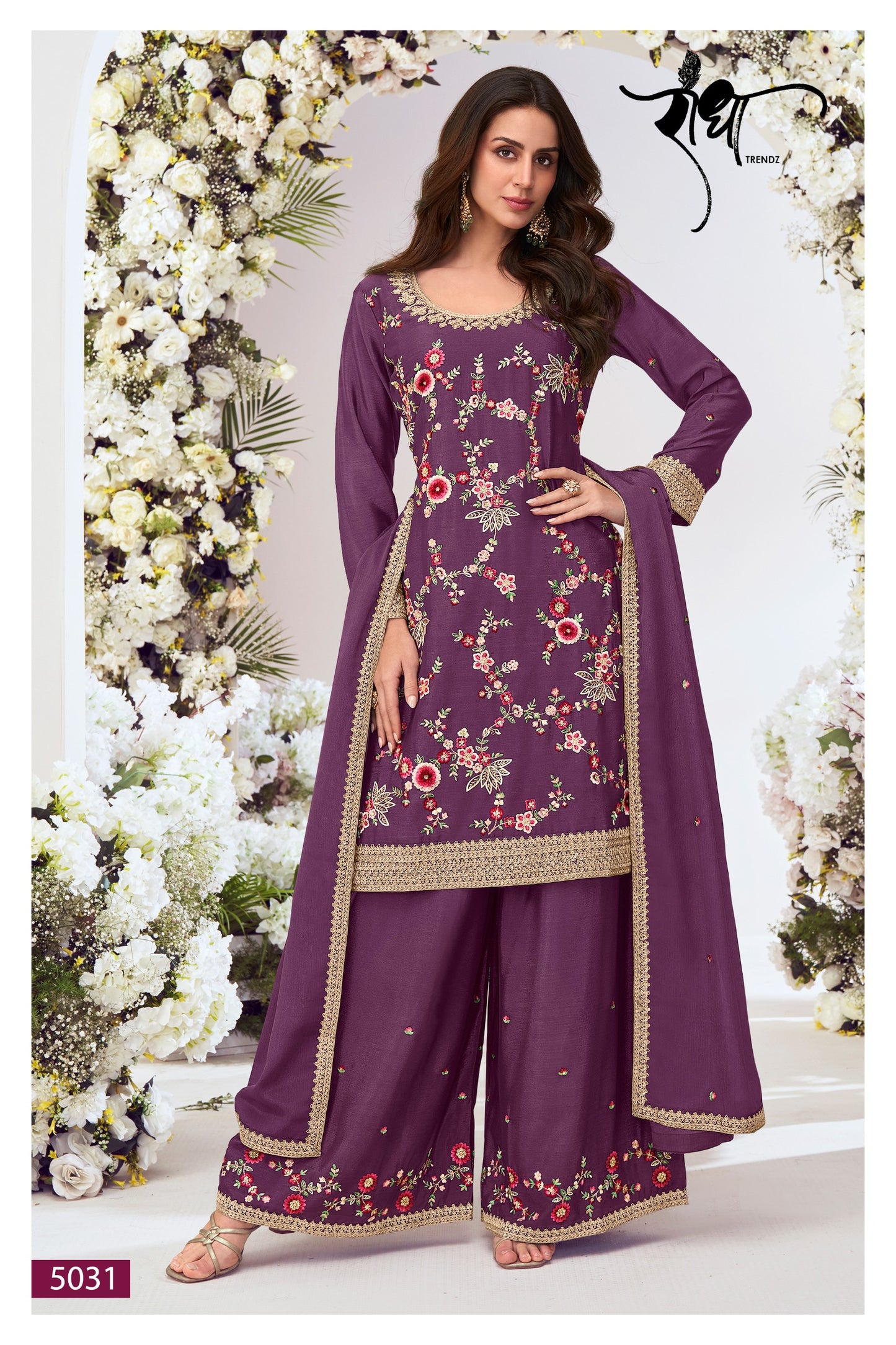 5031 Suhagan Radha Trendz Premium Chinon Readymade Suits