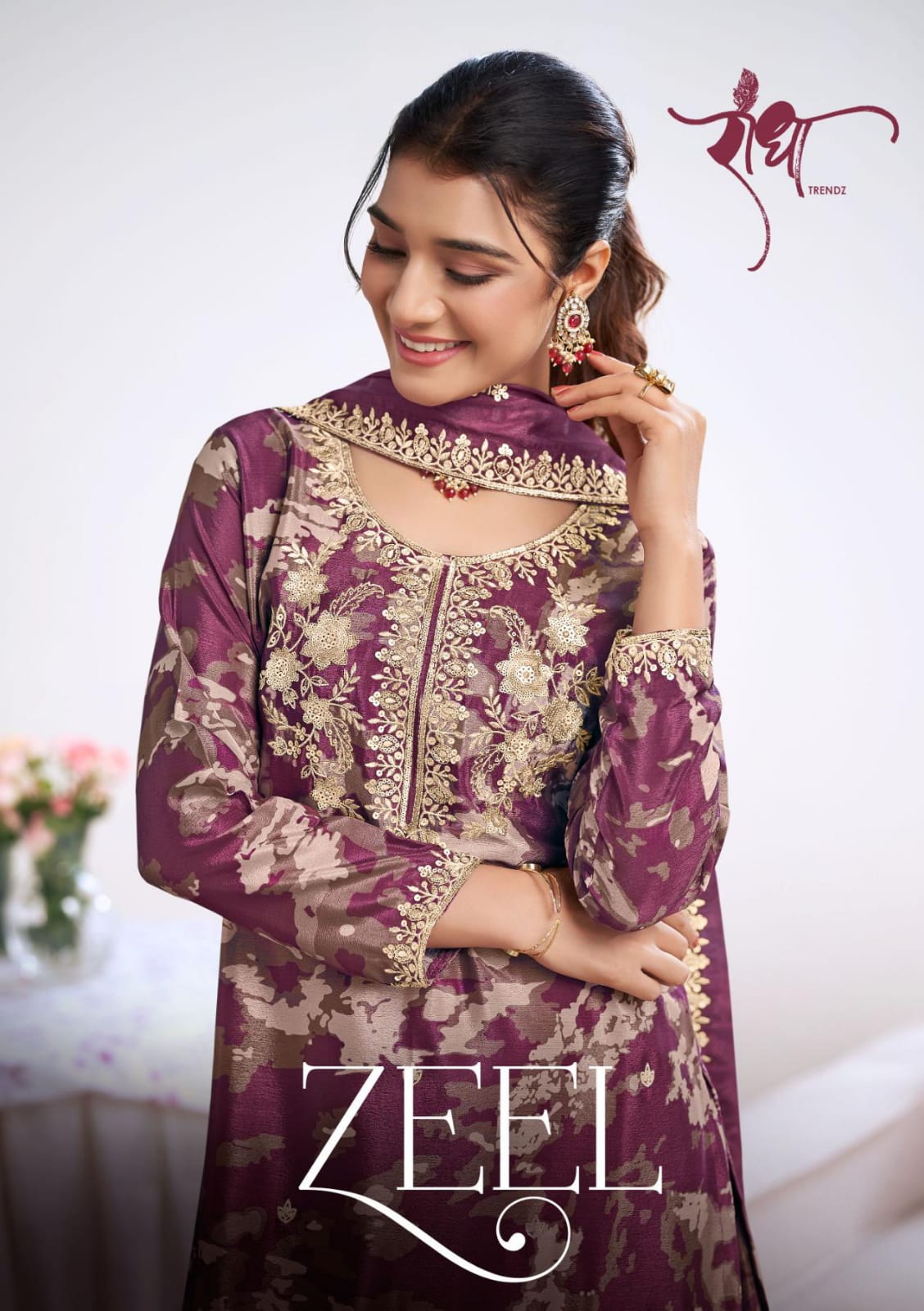 5041 Zeel Radha Trendz Premium Chinon Readymade Suits