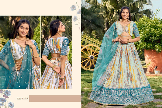 5051 Rama Lavanya Zeel Chinon Lehenga Choli