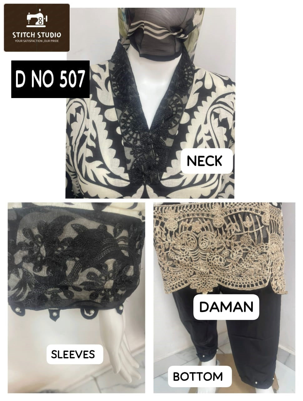 507 Stitch Studio Lawn Cotton Pakistani Readymade Suits